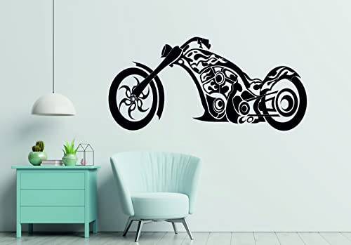 Kaushiki Collection Bullet Bike Vinyl Wall Sticker for Home Decoration & Decal Size - 41 * 111 cm (Desg-23)