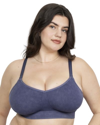 Image of Curvy Couture Women's Plus Size Wireless Bra - Seamless, Soft & Comfortable Fit