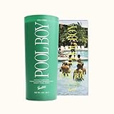 Vacation Well-Tipped Pool Boy Candle, Luxury Coconut Candle with Pool Water, Solar Musk & Banana Scent, Premium Gift for Home Decor & Beach Lovers