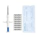 JINSHIGAO Pet Microchip 134.2khz FDX-B ISO11784/11785 Universal Standard 1.4x8mm Animal Implant Chip Pet ID Microchip for Dog Cat Pig (10 Pack 1.25x7mm)