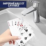 Klerbesh deux jeux de cartes PVC rouge et bleu 58 x 88 mm photo 5