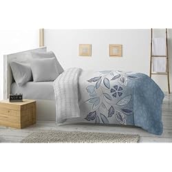 Rutes Hogar Edredones Energy Colors Textil - Hogar - Grecia - Relleno Nórdico 350 gr Reversible Estampado Tacto Pluma Otoño/Invierno (Eray Azul, 250_x_260_cm (Cama 150) )