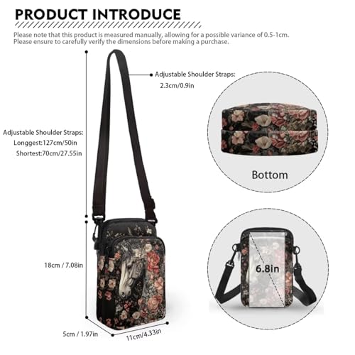 Image of Lightweight Small Crossbody Bags Cell Phone Purses Travel Pouch Shoulder Bag for Women