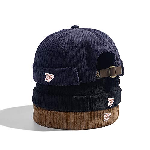 Image of jerague Beanie Hat for Men Women Brimless Cuffed Hat Skullcap Watch Cap Adjustable