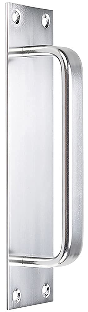 Klamki do drzwi przesuwnych typu barn door, Aluminiowe klamki do drzwi przesuwnych montowane bocznie szopy i szafki w wielokolorowym opakowaniu(Bright Silver,1 Piece)