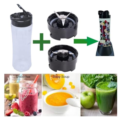 Vaso Oster My Blend repuesto de 20oz con cuchilla compatible BLSTPB BLSTP2 set de 2 piezas 6