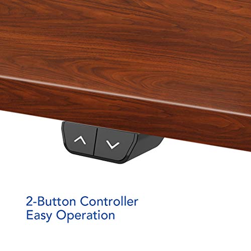 Flexispot Ec1 Electric Standing Desk 48 X 30 Inches Height Adjustable Desk Sit Stand Desk Base Home Office Table Stand Up Desk (Ec1 Classic Black Frame + 48 In Mahogany Top,2 Packages) #TOP3