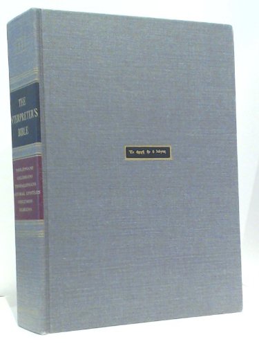 The Interpreter's Bible (Volume 11) B0013E0WKK Book Cover