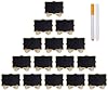 LNAUJS 15 Piezas Pizarras Pequeñas, Letreros de Boda en Forma de Onda, Decoración de Eventos, Tarjetas de Nombre de Mesa con Soporte de Madera para Fiestas, 2 Marcadores de Tiza 2
