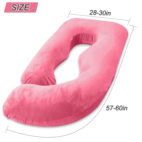 Image of 60 Inch Pregnancy Pillow for Sleeping (RED)