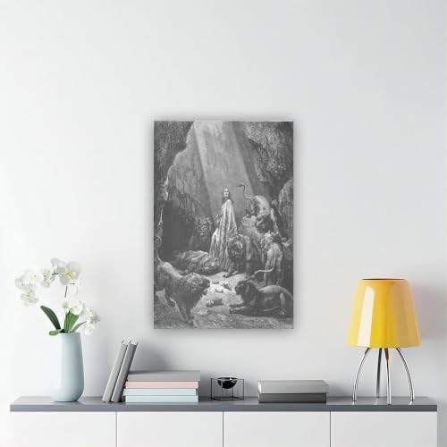 Impression sur toile Daniel in The Lions Den Dore habiller mur de bureau