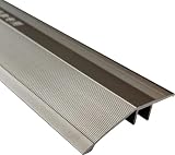 Bodenübergangsstreifen, Bodenbelagkantenverkleidung, Rille mit Schnappschiene, Aluminium-Boden-Übergangsstreifen, 4,3 cm breit, Teppichverkleidungsschwellen, Rampe, für Bodenbelag, Stil, 2–90 cm