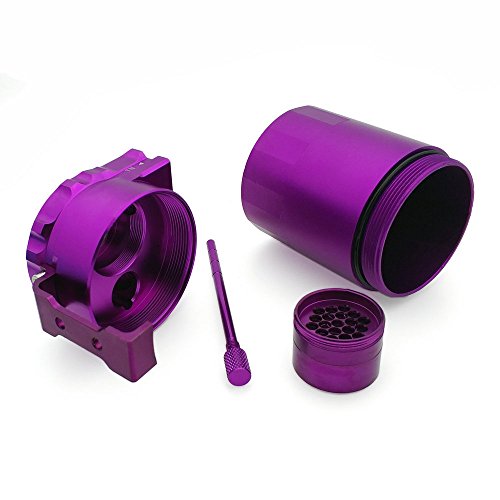 Heinmo Cylinder Car Oil Catch Can Reservoir Tank 5 Color (Purple) - Thumbnail 4