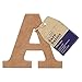 Price comparison product image Papermania Bare Basics MDF Letter 1 Piece - A, Art, Craft, Alphabet Letter, Sign, Name Plaque, Make Them Personalised, Decorate With Paint, Glitter, Stencil, Vinyl, Small Letter Plaque For Home Decor