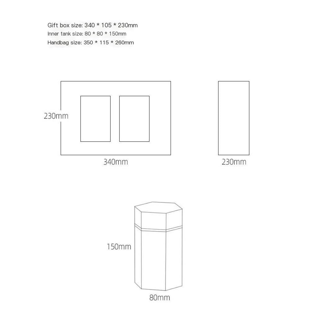 HLTYGWX Teedose, kreativer Vorratsbehälter für große Teemengen, Glas, Küche, versiegeltes Glas, Bonbonglas, Retro-chinesisches Tee-Set, Doppelglas, Geschenkbox-Set, Teedose (A)