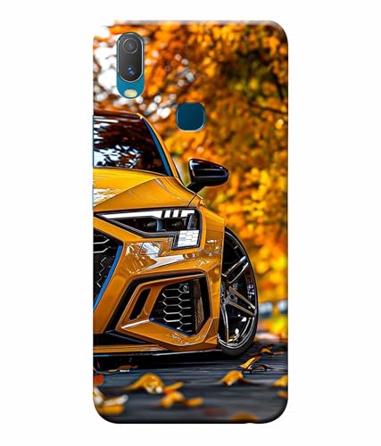 Image of Racing Car Rider Printed Hard Back Case Cover & Compatible for Vivo Y11 (Multicolor) - D1815