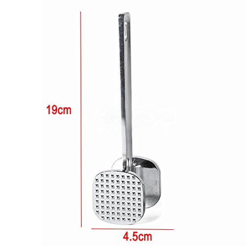 WANAONE Meat Tenderizer, Aluminum Alloy Hammer Meat Mallet Tool and Chicken Pounder, Steak Beef Soften Pestle Pork Chicken Hammer Kitchen Tool(size:4.5 * 19cm) - Image 4