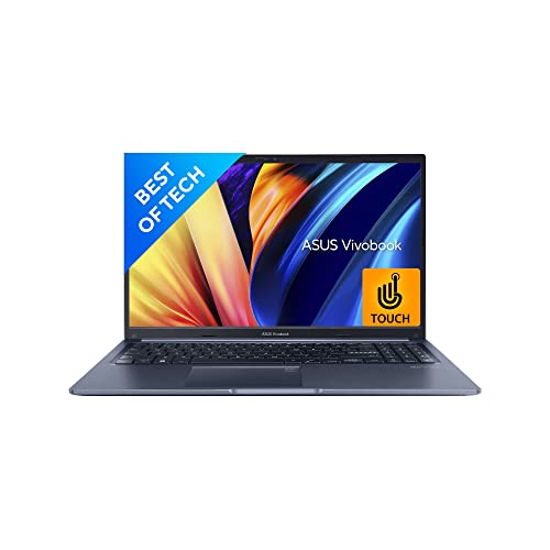 Image of ASUS Vivobook 15 (2022), 15.6-inch (39.62 cms) FHD Touch, Intel Core i3-1220P 12th Gen, Thin and Laptop (8GB /512GB SSD /Iris Xe Graphics /Windows 11 /Office 2021 /Blue /1.7 kg), X1502ZA-EZ311WS