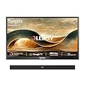 SYLVOX Outdoor TV with Soundbar, 43 inch 4K QLED Smart TV, Weatherproof Outdoor TVs Support Google Assistant, Wide Viewing Angle, IP55 Waterproof, 1000 Nits Partial Sun QLED Outdoor TV(2024 Model)