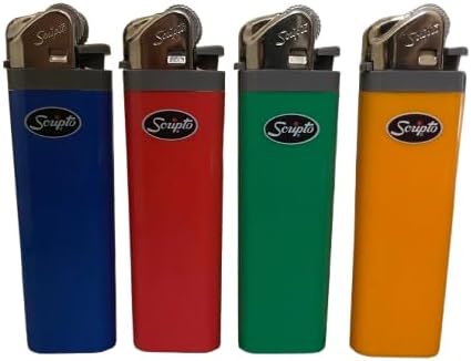 Scripto Views Adjustable Lighters 4-Pack