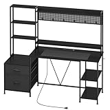 VIGKOOK Gaming Desk with Hutch