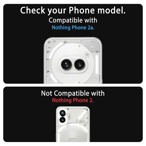 Image of ArmourPro Camera Rings Tempered Glass for Nothing Phone 2A, Tough HD Individual Aluminum Alloy Rings 9H Camera Cover, Scratch-Resistant,Camera Lens Protection| Silver, 1 Pack
