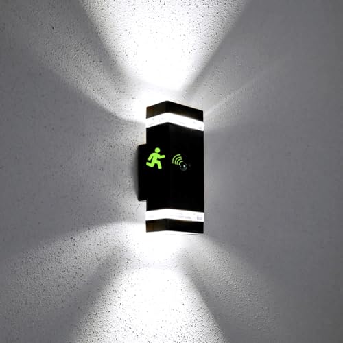 Image of Motion Sensor Outdoor Wall Lights, Dusk to Dawn Outdoor Lighting