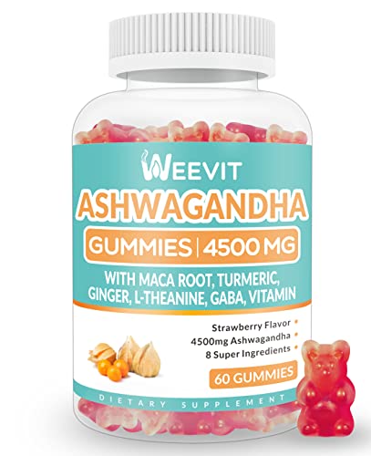 Sugar Free Ashwagandha Gummies for Women & Men, Ashwagandha Gummy...
