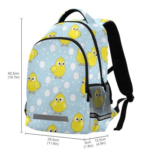 KLL Cute Simple Chicks Yellow Designed kids backpacks for girls with large bookbag for teen girls mochila para ni?a3