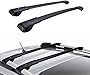 AUXMART Roof Rack Cross Bars Fit for Subaru Forester 2014 2015 2016 2017 2018 2019 2020 2021, Black Rooftop Luggage Rack Rail Replacement, Aluminum Cargo Carrier Bars (with Factory Side Rails)