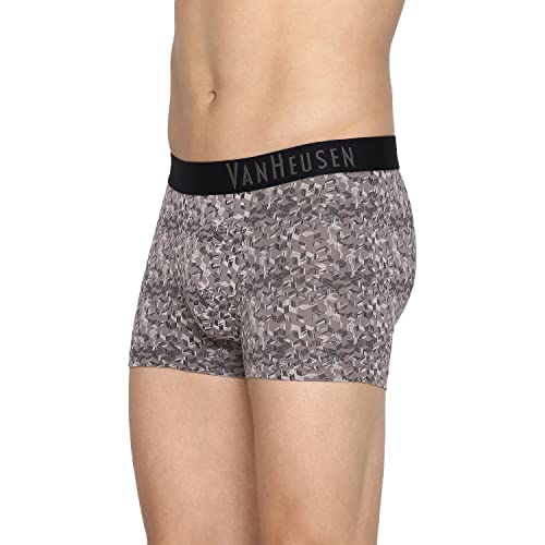 Image of Van Heusen Men's Cotton Trunks - Pack of 2 | Contoured pouch for support | Antibacterial Briefs | Sweat Absorbant | Moistue Wicking | Breathable Everyday Underwear | Long Lasting Color| Printed Colors | Style 10047