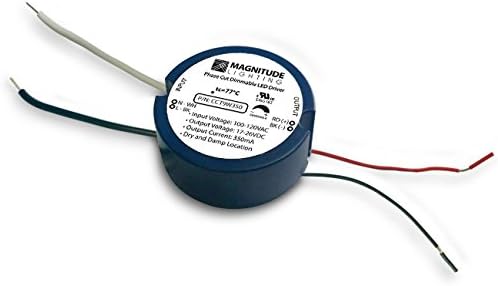 CCT9W350 - Constant Current Dimmable LED Driver, 9W Max Wattage, 120VAC Input Voltage, 17-26VDC Output FV, 350mA, Phase Dimming, Indoor LED Driver