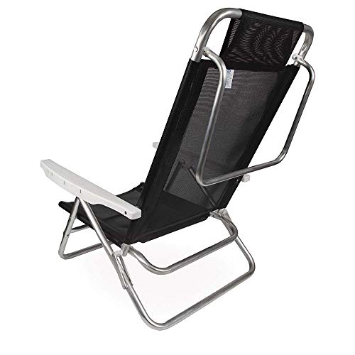 Cadeira Reclinável Summer Preta Mor