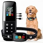 New Dog Agility Set - Complete Training Kit with Hamess and Training Collar for Agility Exercises & Basic Obedience,Rechargeable IP67 Waterproof Dog Training Collar, 2600ft Range Dog Barking Device