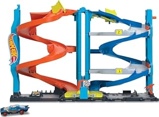 Hot Wheels Wyścigowa Wieża Tor Wyścigowy, Wielokolorowy, od 3 lat
