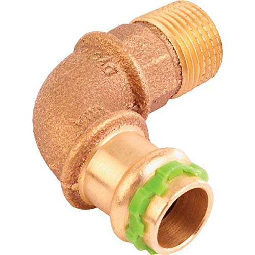 Raccord laiton coudé 90° à visser - M 1/2' - Femelle Ø 16 mm - Comap