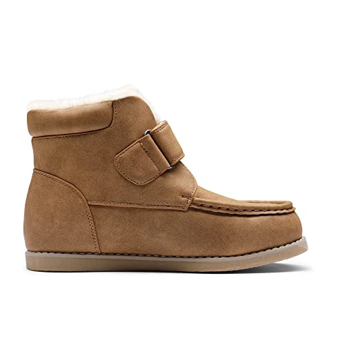 Bruno Marc Boys Girls Insulated Winter Snow Boot Fur Lining Easy-On Outdoor Boots,Brown,Size 2 Us Little Kid Sbbo223K #TOP2