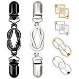 ROPAKED 6 Pcs Cinch Clip Vintage Dress Clips Back Cinch Sweater Clips to Hold Sweater Together Shawl Cardigan Collar Clip to Tighten Dress Pant Waist Tightener for Women(Modern)