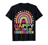 100th Day Of Kindergarten School Rainbow 100 Days Smarter T-Shirt