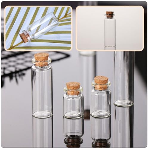 Tapones de corcho surtidos de madera para 100 botellas de vidrio en proyectos DIY 5