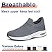 YHOON Mens Walking Shoes Running Shoes Non Slip Lightweight Workout Gym Shoes Fashion Sneaker Grey Size 10