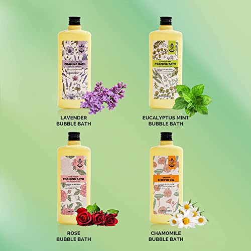 Bubble-Bath-Foaming-Bath-with-Pure-Epsom-Salt-RoseLavenderChamomileEucalyplus-Mint-Scent-4-Pack-Bath-Gift-Box-Spa-Set-Relaxing-for-Women-Bath-Set-Gifts-for-Mom-Gifts-for-Her-4-Pack-512-fl-oz