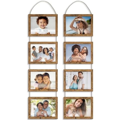 Icona Bay Rustic Brown Picture Frames Collage Cover