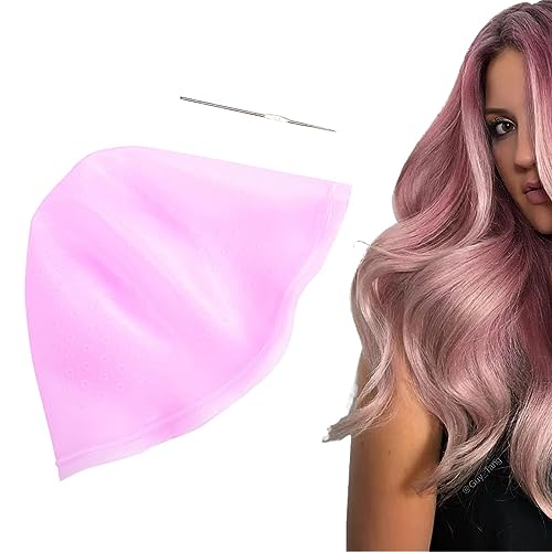 Holdes Kit di capelli evidenziato – berretto da colorazione professionale per capelli – berretto da colorazione efficace e morbido per capelli con gancio, berretto da tintura per diversi