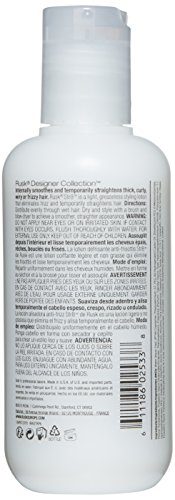 RUSK Designer Collection Str8 Anti-Frizz and Anti-Curl Lotion, 6 Oz, Light, Greaseless Styling Lotion, Temporarily Removes Curl and Eliminates Excess Frizz, White