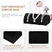 KUKUVR Velvet Half Moon Bracelet Display Stand, Pillow-Shaped Jewelry Bracelet Necklaces Pendant Chain Watch Holder Case for Women, Jewelry Organizer Storage Rack for Home Selling Show (Black)