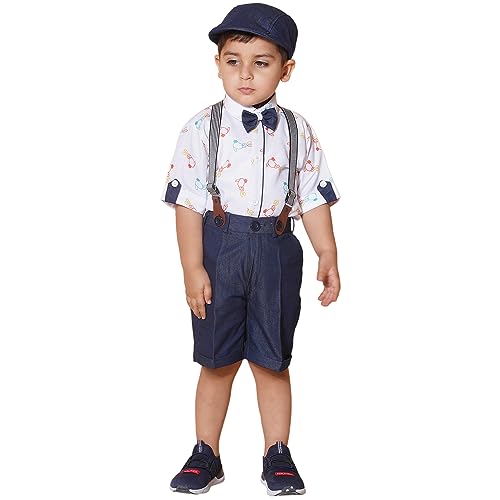 Image of AJ DEZINES Kids Clothing Shirt Short Set For Boys