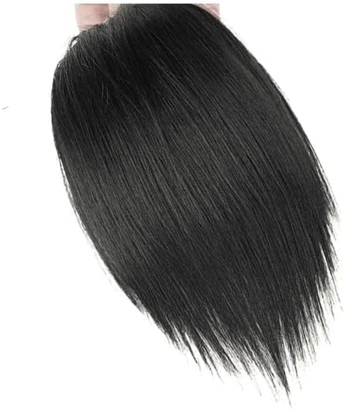 Black 20cm Invisible Human Hair Toppers For Women Seamless Clip In Hair Extension Hair Piece Short Fake Fringe Hair Lining of Hairs Top Hairpieces