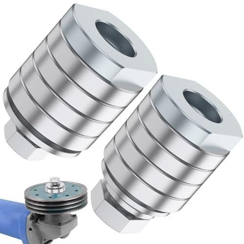 VAVPUP 2pcs Winkelschleife zum Rillenmaschinadapter Aluminiumlegierung M10/M14-Umrechnungskopf Winkelmühle zum Schlitzmaschine Konverter-Werkzeug für 100 Typ 125-230 Typ Winkelmühle