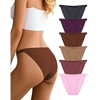 Dawnrole Mutande da Donna, Senza Cuciture, Confezione Multipla, 6